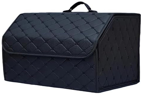 Kofferraum Organizer für Lexus IS300h/ ES-300h/ LS 500h/RC 300h F/ RC F/ LC 500h, Leder Kofferraumtasche Wasserfeste Faltbarer Kofferraum-Organizer Verstärkten Griffen Auto Kofferraum Organizer Box