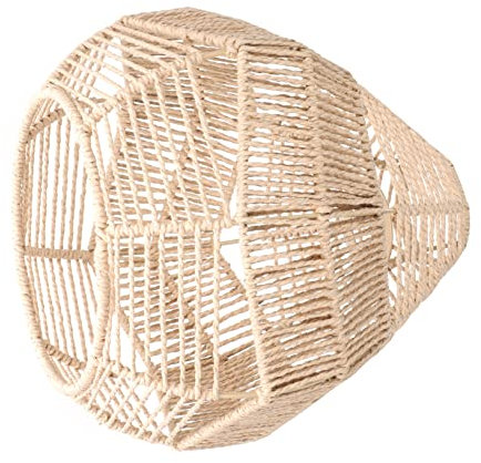 KITANDOVE Woven Lampshade Im Chinesischen Stil Handgefertigt Schnur Dekorativer Lampenschirm Für Deckenlampen Retro-inspirierte Beleuchtung Für Zuhause Und Gastronomie Für Wohnzimmer