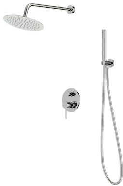 Lavita Orion Chrom Unterputz-Duschset Duschen Komplette Dusche Duschgarnitur mit Regendusche Duschbrause Set Armatur Modernes Design