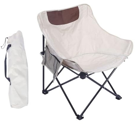 BOGAZY Campingstuhl Outdoorstuhl Klappbarer Campingstuhl, Tragbare Strandstühle Mit Seitentaschen Und Aufbewahrungstasche, Kompakter Freizeitstuhl Klappstuhl Faltstuhl Angelstuhl