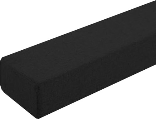 Yekuhe Lückenfüller für langes Bett/Matratzen-Lückenkissen/Kopfteil-Lückenfüller/Bettverbinder/Matratzenverlängerung, schließt die Lücke zwischen Matratze und Wand/Kopfteil(Black,150x5x10cm)