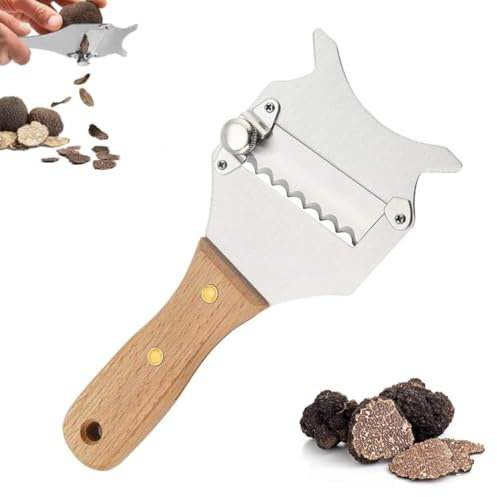 GXGM 1 Piezas Cortador de trufas, rallador de trufas, rallador para trufas, rallador de trufas, rallador de chocolate profesional de acero inoxidable, herramienta de cocina multifunción
