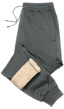 MANLUODANNI Mens Gym Joggers Sweatpants Causal Slim Fit Running Trousers Tracksuit Jogging Bottoms with Double Pocketss Pure Grey L