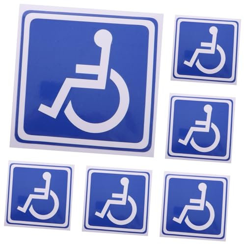 iplusmile -zubehör-aufkleber Handicap-parkplatz-zeichen Behindertenparkplatz-aufkleber Auto- -aufkleber Toilette Behindertenschild