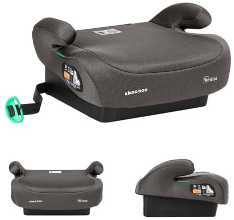 Kikkaboo Kindersitz, Sitzerhöhung i-Go i-Size (125-150cm) Gruppe 3, Armlehne braun