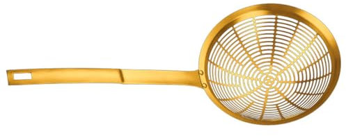 Mestolo in acciaio inox per brodo vegetale manico ergonomico schiumarola cucchiaio scanalato domestico