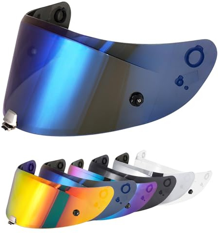 VCOROS Visiere Casque Moto pour RPHA-11/RPHA-70/HJ-26 | Visière de Casque de Protection Contre Le Vent Moto,Remplacement de lentille de Casque de Visière de Casque de Mot