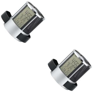 TEHAUX 2pcs Digital Calendar Pen Stand Wire Mesh Pencil Organizer Alarm Clock Pen Holder for Desk