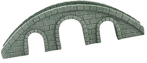 KONTONTY Miniature Stone Bridge Statue for Micro Landscape Decor Tiny Bridge Model for Fairy Garden Vintage Style Garden Ornament Three Openings