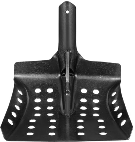 Abaodam Pelle De Jardin à Tamisage De Drainage pour Nettoyage De Fossés Et Égouts, Modèle Épais en Métal Trous De Filtration, Outil Multifonctionnel Réutilisable pour Puits Et Drains