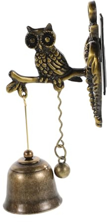 Alipis 2 Piezas Timbre de Puerta Retro de Metal con Diseño Animal Campana de para Decoración de Entrada y Exteriores Sonido y Agradable Instalación Pared