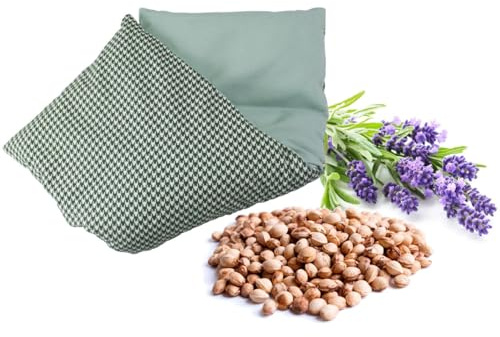 BEPER C302AAC003 Almohadilla térmica con huesos de cereza y lavanda, banda térmica y refrescante de algodón extraíble, remedio natural para calambres, dolor muscular y relajación