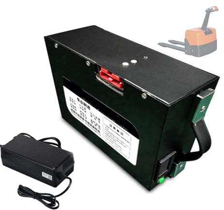HJGHY Batteria al Litio per carrelli elevatori elettrici da 24 V e 20 Ah, per carico e Scarico, per Magazzini e logistica