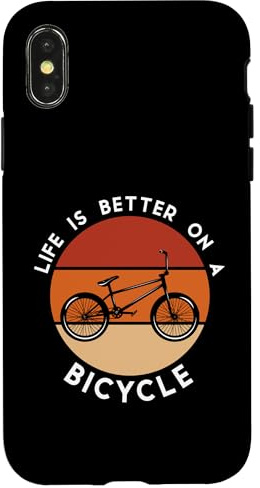 Bikyclist Vintage BMX Biker Hülle für iPhone X/XS