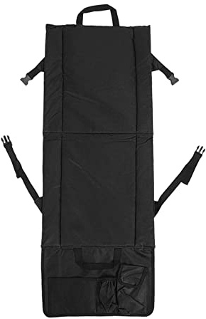 AKLOSIPY Chaise de Stade Pliante avec Angle Réglable, Coussins de Plage Portables en Tissu Oxford 600D avec Poche Pratique pour Le Camping et Les événements, Bleu (Black)
