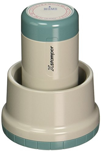 Xstamper XpeDater Rotary Time Stamp (XST22402),Red/Blue