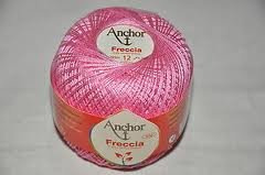 Anchor Home 50g Freccia Häkelgarn Stärke 12 - Farbe: 75 - pink