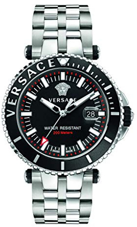 Versace Analoge Quarzuhr für Herren aus Edelstahl - VEAK00318