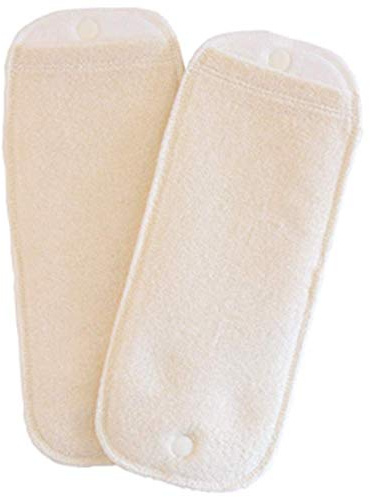 Popolini EasyFree All-in-3 Stoffwindel/Abhaltewindel für Windelfrei und Stoffwickler (Easyfree Einlagen Frottee Natur (2er Pack), S (2,5-6kg))