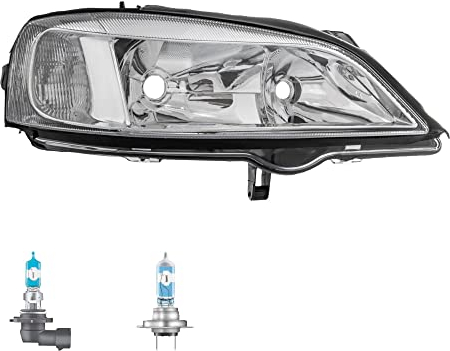 Scheinwerfer rechts H7 chrom für Astra G Cabriolet CC Caravan inkl. Lampen
