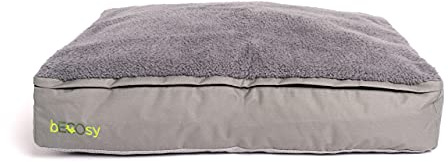 bECOsy® 100% Natural Latex | Waterproof & Machine Washable | Luxury Orthopaedic Cat Dog Bed | Grey Durable Soft & Cosy | Vegan (Small - 24 inch 61x46x10cm)
