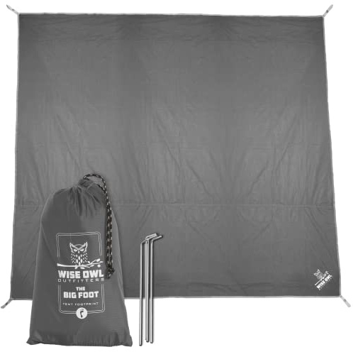 Wise Owl Outfitters Camping Tarp – Waterproof Ultralight Ground Sheet, Tent Footprint & Tent Accessories for Campers, Backpackers, Hammocks & Outdoor Adventure Gear