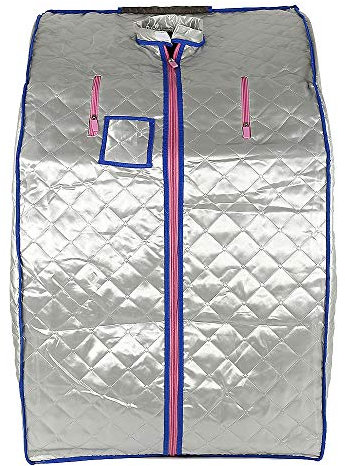 Sauna con bagno turco, portatile, per spa personale, mobile, riscaldante, disintossicante, utile per perdere peso, Cabina Sauna a vapore Sauna domestica in casa Mobile Sauna Spa (Argento)