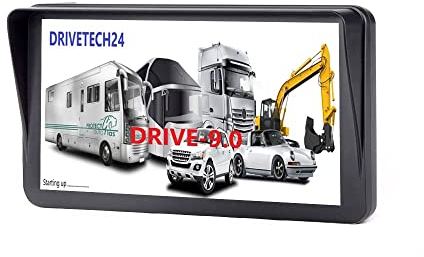 großes 9 Zoll Navigationsgerät Drive-9.0 Display Touchscreen PKW LKW Wohnmobil Bus, lebenslange Kartenupdates