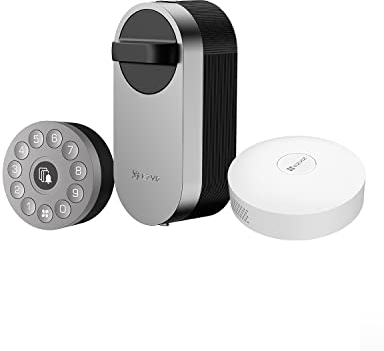 EZVIZ Smart Lock, Serratura Elettronica, Serratura Intelligente con modulo Wi-Fi Integrato, Apriporta Elettrico con Keypad Touch e Gateway Domestico, Facile da installare