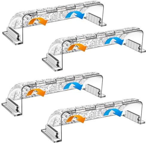 9”-15.5” Adjustable Magnetic Air Deflector with Unique Surface for Sidewall, Ceiling Registers and Vents (4 Pack)