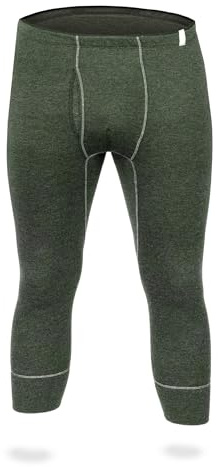 SES Mutande termiche da uomo 3/4 con apertura S – 4XL in 75% cotone e 25% poliestere/mutande traspiranti da uomo lunghe/termiche invernali da uomo per calore e comfort