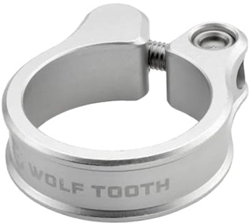 Wolf Tooth Sattelstützenklemme, 34,9 mm, Rohsilber