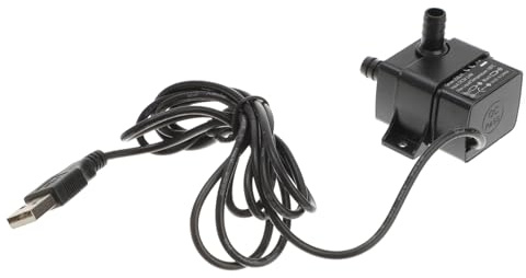 Kleiner Wasserpumpe, Bürstenlos, Dc 5 V, 2, 3 W, 4 Laufräder | Aquarium und Garten, Schwarz, Kunststoff mit Keramikkern und Magnet, P68