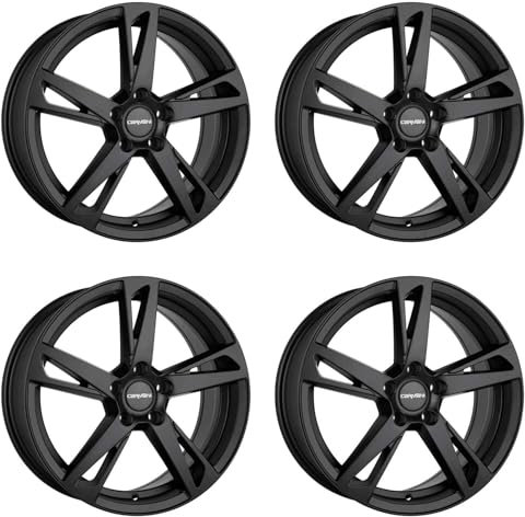 4x Carmani Felgen Alufelgen 16 Anton 6,5x16 ET38 5x114,3 black matt kompatibel mit Renault Fluence Kadjar Kangoo Laguna Latitude Mégane Scénic III T