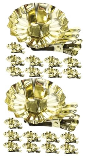 IMIKEYA 20 STK Weihnachtskerzenclip Große Weihnachtsbaum-Kerzenclips christbaumkerzenhalter Christbaum kerzenhalter Weihnachts-Kerzenhalter-Clip Weihnachtsbaum-Kerzenklammern aus Metall