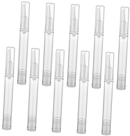 ARTSEWPLY 10pièces Flacon Pompes Airless Pour Sérum Et Crèmes Lot De Bouteilles Cosmétiques Transparentes Réutilisables Pour Soins Peau