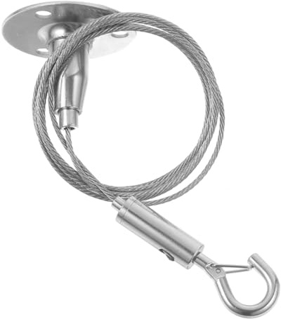 NUOBESTY Kit De Alambre Para Colgar Cuadros y Fotos Resistente Con Cable Metálico y Sistema De Bloqueo.