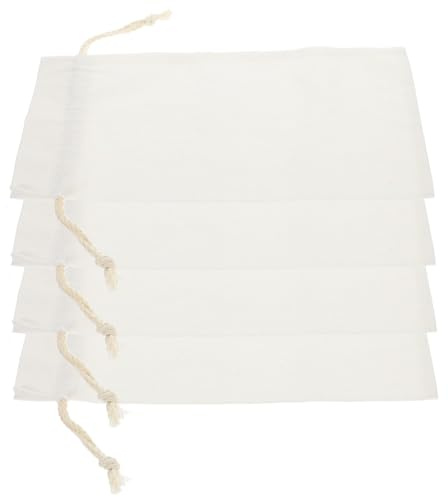 Angoily 4 Stück Leinen Weinbeutel mit Kordelzug für Je eine Weinflasche 16x35,5cm Sublimationsdruckfähige Flaschentaschen für Geschenkverpackung und Aufbewahrung