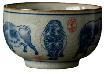Juegos De Tazas De Té Tazas Cerámica Jingdezheng Juego Té Para Ceremonia Del Taza Toro Chino Con Apertura Antigua Juego De Té De La Tarde