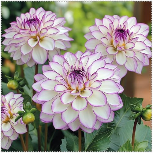 Rizomas de Dalia, Dalias Perennes, Dalia Fáciles de Cultivar, Todas Prosperan en el Jardín.-4 Rizomas-g