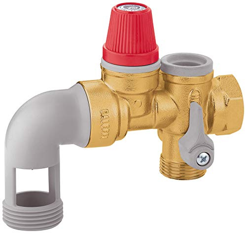 Dipra 902060 Groupe de sécurité coudé Standard Chauffe Eau, Rouge