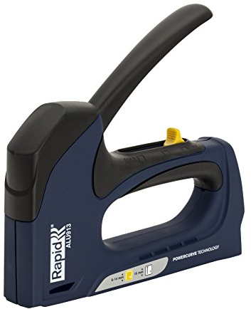 Rapid Handtacker ALU913, Tacker für Holz und Leinwand, 65 % leichter auszulösen, für Klammern Typ 13, 6-14mm und Nägel Typ 8, 15mm