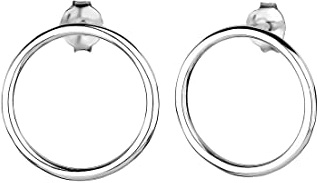 Elli Damen Ohrringe Kreis Geo Trend Minimal Filigran in 925 Sterling Silber