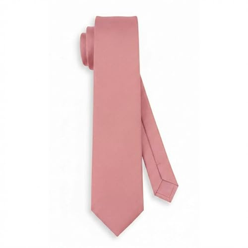 TigerTie Corbata para hombre – Corbata clásica de color liso (7,5 cm) para negocios, eventos y ocio, rosa oscuro, Krawattengröße: ca. Länge 150 cm, Breite 7,5 cm