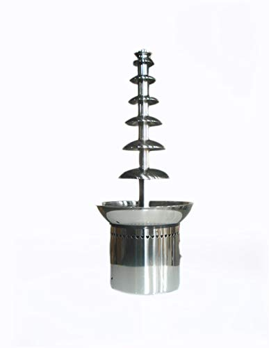 CGOLDENWALL Commercial Chocolate Fountain Stainless Steel Chocolate Fondue Fountain 7 Tiers 100cm Height Large Size Chocolate Waterfall Melting Machine CE Certificate