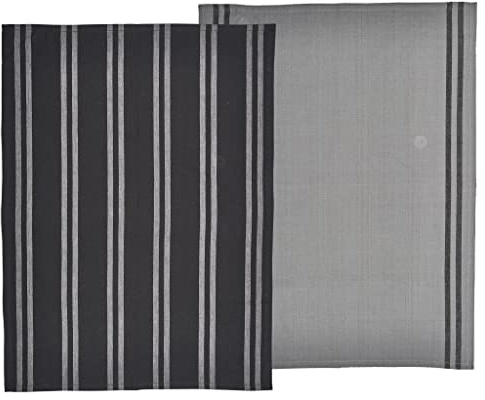 Södahl Soft Geschirrtuch, Geschirrtücher aus 100% Oeko-TEX-zertifizierter Baumwolle, Hochwertige Geschirrhandtücher, 70 x 50 cm 2 Stück, Schwarz