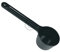 eVendix Cuillère à café en plastique noir compatible avec DELONGHI 5332169200 pour machine à café