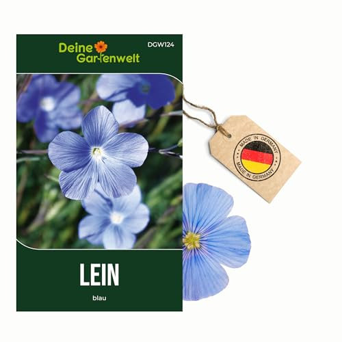 Lein blau Samen - Linum perenne - Leinsamen - Blumensamen - Saatgut für 50 Pflanzen