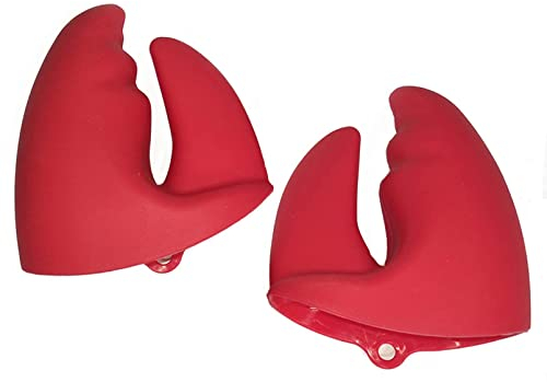 XLKJ Gants de Four, Gants en Silicone Résistant à la Chaleur, Gants de Cuisine, Forme Pince à Homard