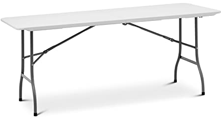 Royal Catering Klapptisch 1.800 x 750 x 740 mm 150 kg drinnen/draußen Weiß Gastro Klapptisch